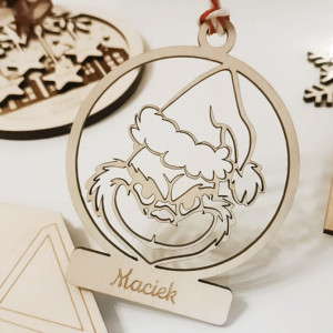 Grinch bombka z imieniem