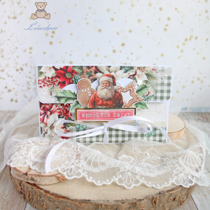 Kartka kopertówka na bon voucher, prezent świąteczny 1 GOTOWA