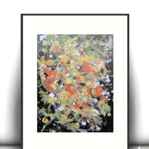 abstrakcyjny obraz 30x40, boho grafika na ścianę, nowoczesny rysunek do  salonu, ręcznie malowana abstrakcja do sypialniA3