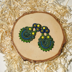 Marsell - kolorowe kolczyki sutasz