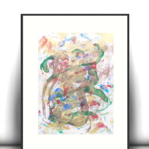 abstrakcyjny rysunek 30x40, boho grafika do domu, nowoczesna dekoracja na ścianę, obraz abstrakcja A3