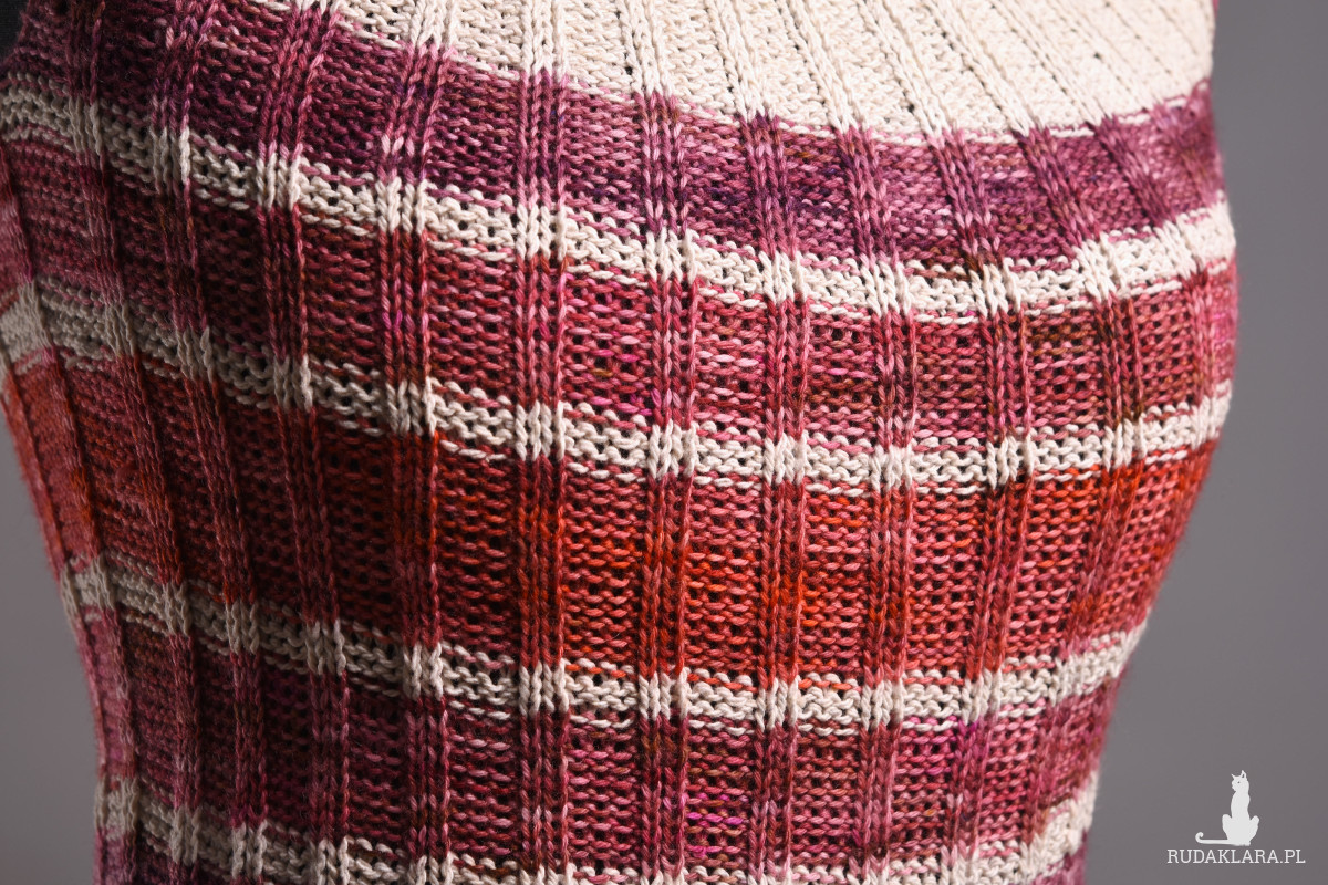 Damski top w kolorowe pasy# letnia bluzka#bawełniany top#zrobiony ręcznie#zrobiony na drutach#