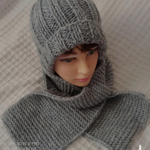 Zimowy komplet czapka i szalik