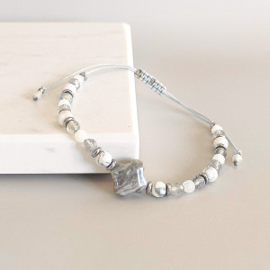 Bransoletka "Open Mind" z howlitem