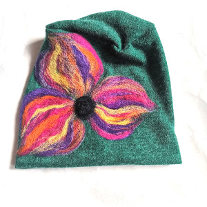 Czapka wełniana turkus