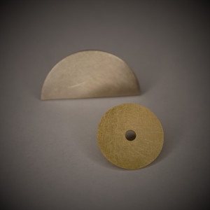 "Dzień i Noc" - kolczyki z nowego srebra i mosiądzu.