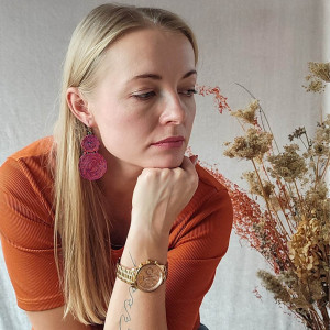 Kolczyki wielokolorowe koła lekkie