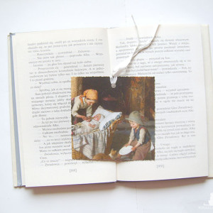 vintage zakładka do książki, ładna zakładka do książki, retro zakładka do książki, dzieci zakładka, sztuka zakładka, malarstwo zakładka