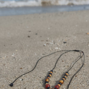 Naszyjnik "La Manga" - regulowana długość | muszle i minerały