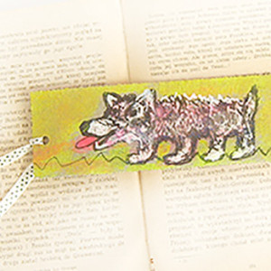 pies zakładka do książki, zwierzęta zakładka, zakładka z psem, śmieszna zakładka