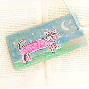 kot zakładka do książki, śmieszna zakładka, zakładka z kotem, zwierzęta zakładka dla dziecka