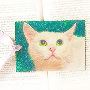 vintage zakładka do książki, zwierzęta zakładka, shabby chic zakładka, zakładka z kotem, zakładka z koniem, zakładka ze zwierzętami