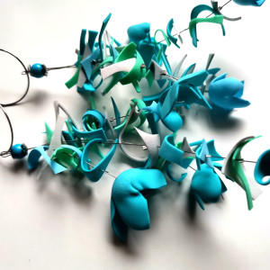 Kolczyki kola kwiaty lekkie