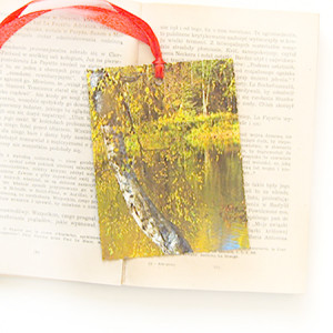 pejzaż zakładka do książki, shabby chic zakładka, vintage zakładka, krajobraz  zakładka do książek