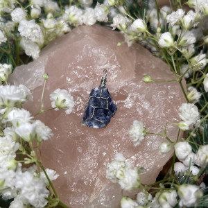 Naszyjnik SODALIT  stal chirurgiczna SKUPIENIE, NAUKA, SPOKÓJ