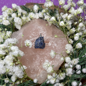 Naszyjnik SODALIT  stal chirurgiczna SKUPIENIE, NAUKA, SPOKÓJ