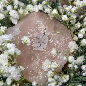 naszyjnik KWARC RÓŻOWY  - kamień miłości