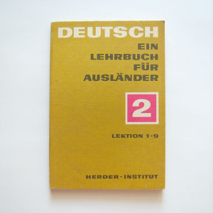 vintage książka  język niemiecki książka  Deutsch ein lehrbuch fur auslander 2 lektion 1-9,