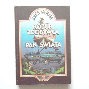vintage książka  Robur zdobywca, pan świata Juliusz Verne książka przygodowa