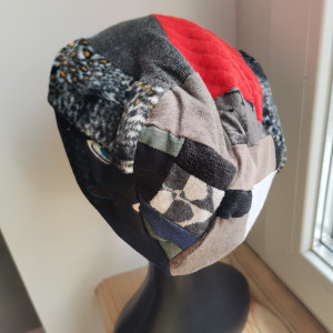 Czapka patchworkowa codzienna