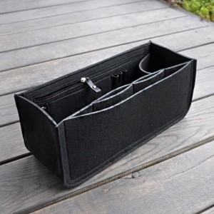 Organizer z filcu do torebki - czarny - niski