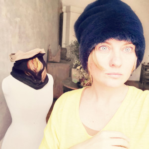 Futrzana  sztuczne futro czapka