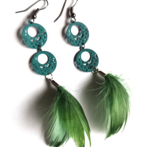 Kolczyki lekkie  pióra