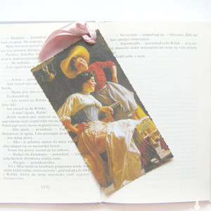 vintage zakładka do książki, ładna zakładka do książki, sztuka zakładka do książki, kobieta zakładka, malarstwo zakładka, fajna zakładka dla kobiety, zakładka dla dziewczyny