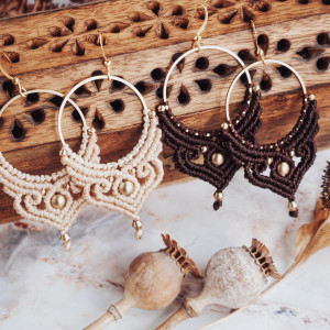 Makramowe Kolczyki 'ANANDA'