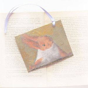 vintage zakładka do  książki, wiewiórka zakładka, shabby chic zakładka, zakładka z wiewiórką, decoupage zakladka do książek