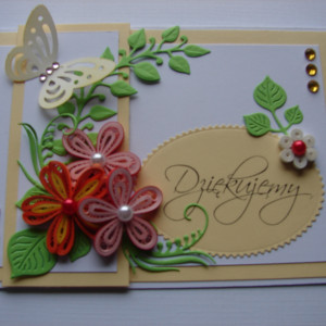 kartka okolicznościowa, podziękowanie