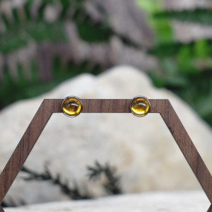 Drobne stalowe kolczyki wkrętki z oczkiem #155