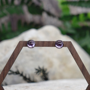 Drobne stalowe kolczyki wkrętki z oczkiem #156