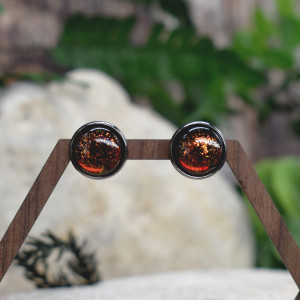 Stalowe kolczyki wkrętki kameleon #167