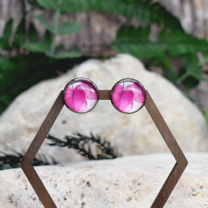 Stalowe kolczyki wkrętki grafika wzorek #280