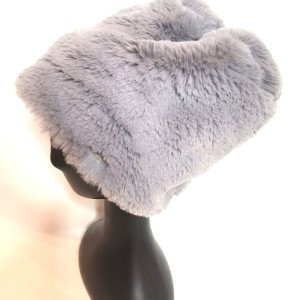 Futrzana  sztuczne futro czapka