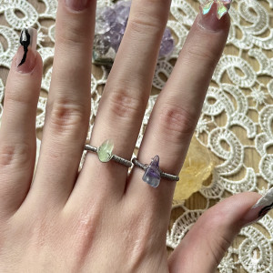 pierścionek regulowany FLUORYT stal chirurgiczna