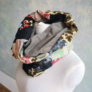 Komin patchworkowy kolorowy