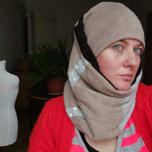 Komplet etno komin i czapka