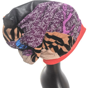 Czapka patchworkowa codzienna