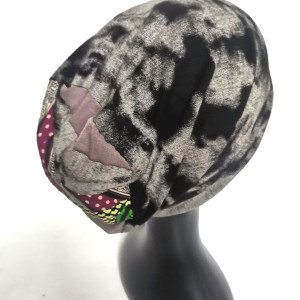 Czapka szara melanż damska