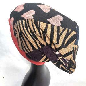 Czapka patchworkowa damska