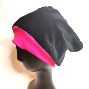 Czapka aksamitna czarna