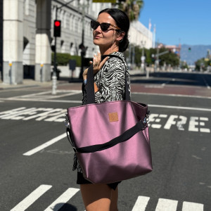 Torba shopper "Mili Duo MD2" - fioletowa