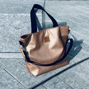 Torba shopper "Mili Duo MD2" - stare złoto