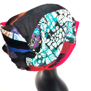 Czapka patchwork smerfetka