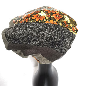 Czapka patchworkowa damska