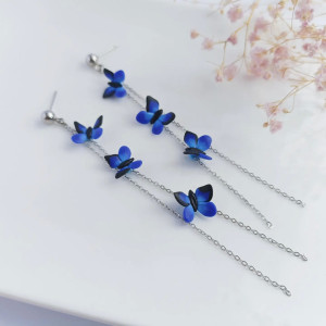 Kolczyki z motylkami