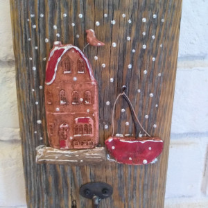 Wieszak ze starej deski