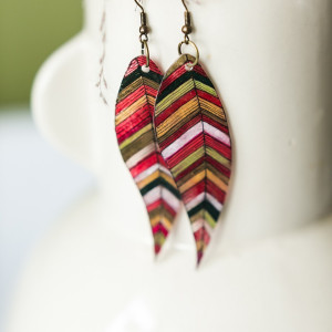 Kolczyki piórka Praga